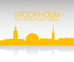 Stockholm – den uppkopplade staden