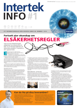 Intertek INFO 1-2013