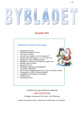 Bybladet 2013-12 - Brf Söderbyhus nr 2