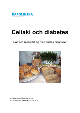 Celiaki och diabetes