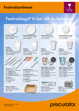Festivaldags? Vi har allt du beh&ouml;ver!