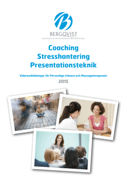 Coaching Stresshantering Presentationsteknik
