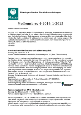 Nyhetsbrev 2014-4–2015-1 (tryckeri) - Stockholm