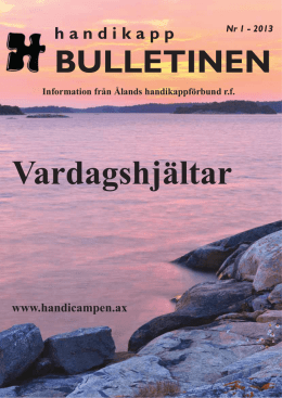 BULLETINEN - Ålands handikappförbund