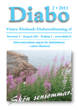 2 • 2011 - Västra Åbolands Diabetesförening