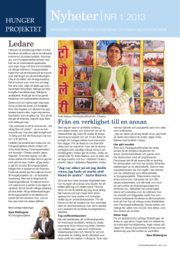 Nyheter|NR 1 2013