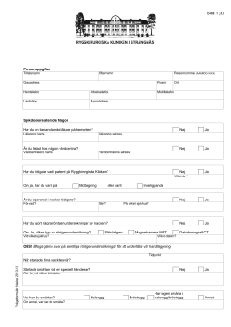 Frågeformulär nacke (pdf, 717 kB)