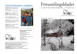Församlingsbladet vinter 2014/2015