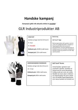 GLRs Handske kampanj Klicka här
