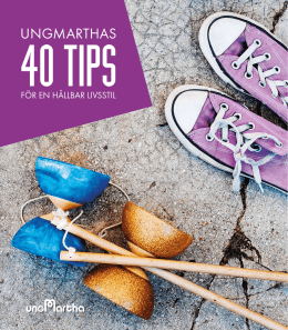 40 praktiska tips för en hållbar livsstil