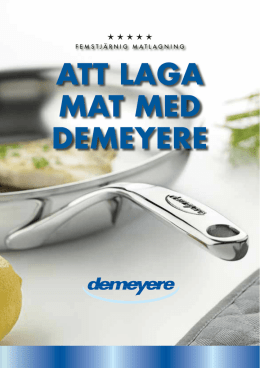 Broschyr Att laga mat med Demeyere (PDF)