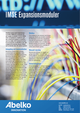 IMSE Expansionsmoduler (.PDF)