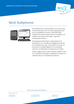 Wx3 Softphone