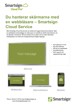 Smartsign Cloud Service