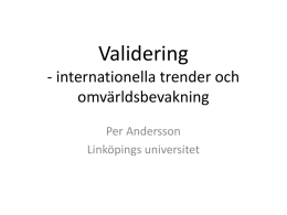 Per Andersson, Linköpings universitet (PDF