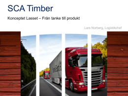 Data i molnet - SCA Timber