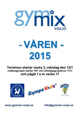 programblad - Gymmix Växjö