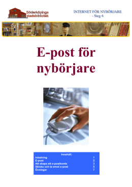 E-post för nybörjare