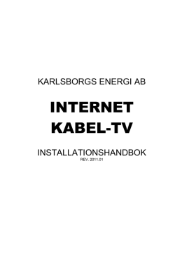 Installation internet kabel-tv