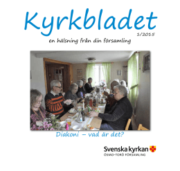 Kyrkbladet nr 1 2015 - Ösmo