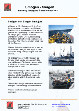 Helgsegling till Skagen - Rederi AB Cutting Edge