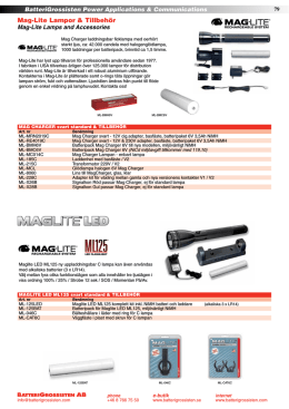 MagCharger, ML125 LED & Tillbehör