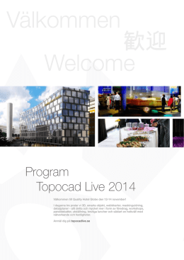 Program Topocad Live 2014
