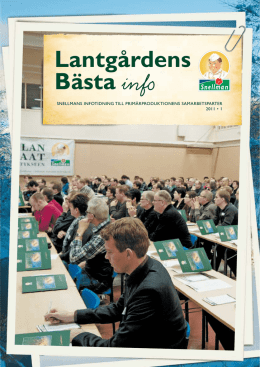 lantgårdenS bäSta info 1-2011