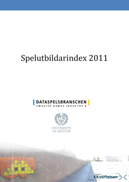 Spelutbildarindex 2011 (pdf)