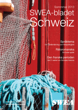 SWEA-Bladet vår/sommar 2013