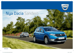 Nya Dacia Sandero