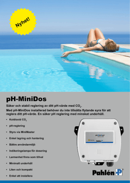 Produktblad pH-MiniDos