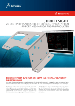 DraftSight Produktblad 2015