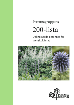 200-lista - Perenner.se