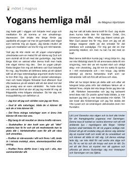 Yogans hemliga mål (utskriftsvänlig pdf) - Projekt SOL