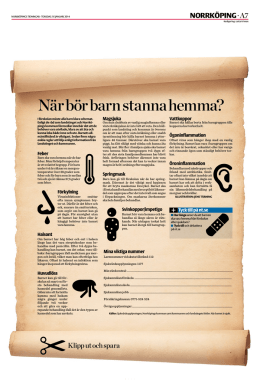 Sjukdomsregler [ PDF ] - Norrköpings Tidningar