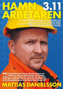 Hamn_2011-3.pdf - Svenska Hamnarbetarförbundet