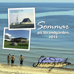 Program 2013 - Strandgården