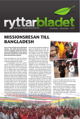 Här finns Ryttarbladet_#5 - Ryttargårdskyrkans Blogg