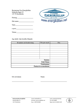 Ordermall PDF - Energikällan