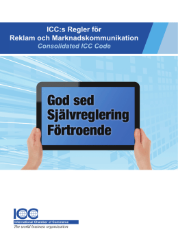 (ICC:s) regler f&ouml;r reklam och marknadskommunikation
