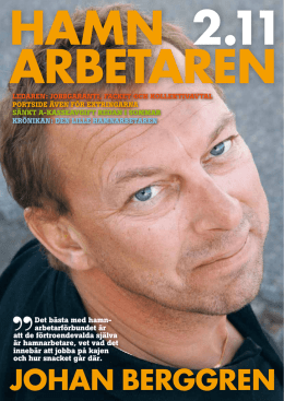Hamnarbetaren_2011-2.pdf - Svenska Hamnarbetarförbundet