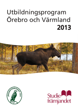 Utbildningsprogram Örebro och Värmland 2013