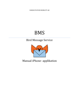Bird Message Service Manual iPhone