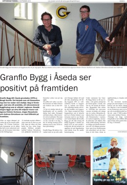 UT Artikel - Granflo Bygg AB