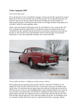 Volvo Amazon 1967 - Upplands Fordonshistoriker