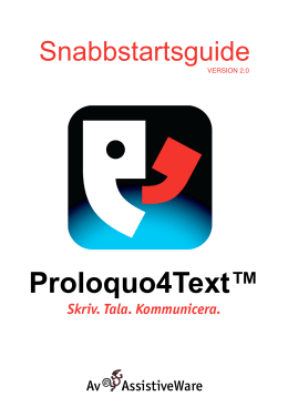 Proloquo4Text™ - AssistiveWare