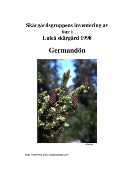 10.1998 Germandön - Naturskyddsföreningen i Luleå