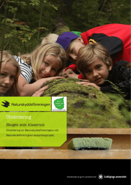 Skogen som klassrum - Naturskyddsföreningen