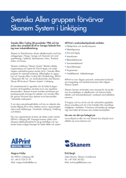 Pressrelease, pdf - Svenska Allen Coding AB